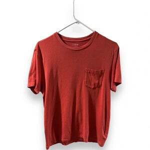 J-Crew Slim Washed Shirt size M good considering small rip along seam